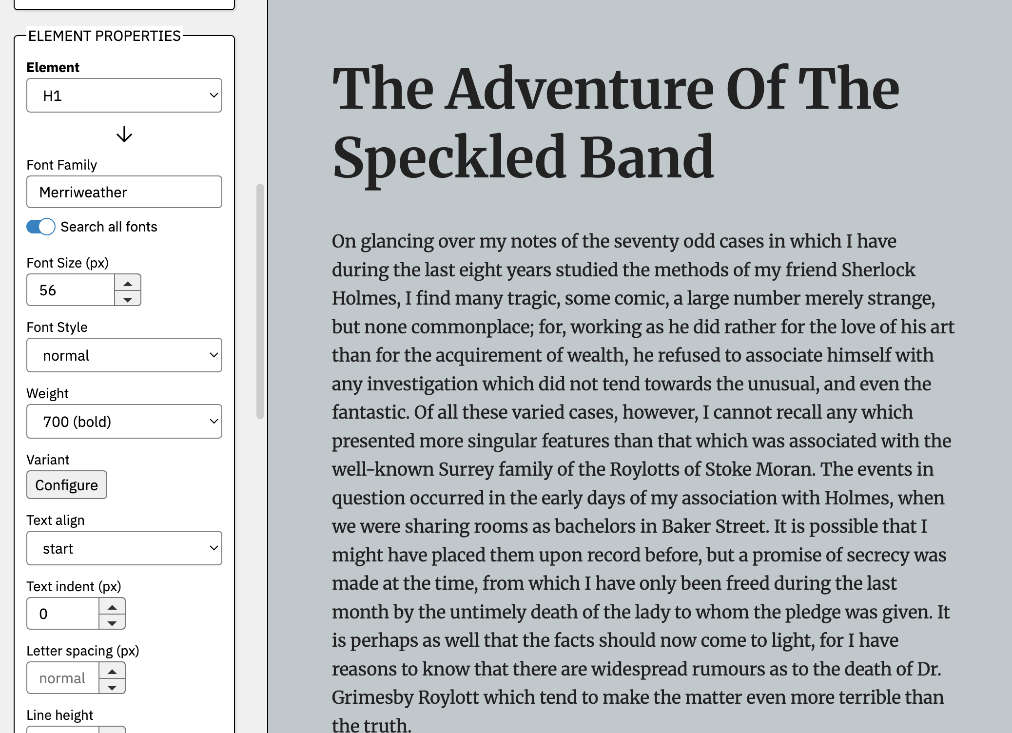 CSS Type Studio screenshot 1